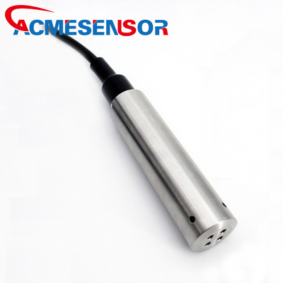 Sensor bien sumergible 4-20ma RS485 0-10V de la profundidad del sensor de nivel del fule del sensor del nivel del agua del tanque de la gama de la medida larga de AcmeSensor
